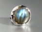 Preview: Ring * 925 Silver * rhodium-plated * Labradorite