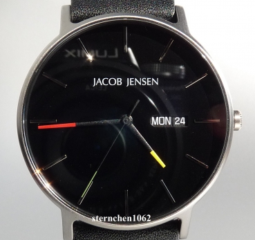 Jacob Jensen * Herren-Armbanduhr * Titan * Leder * Nordic 162 * 32162