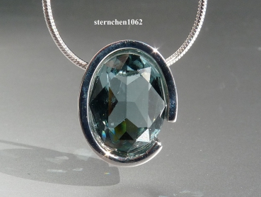 Halskette * Kette mit  Kristall - Anhänger * 925 Silber *