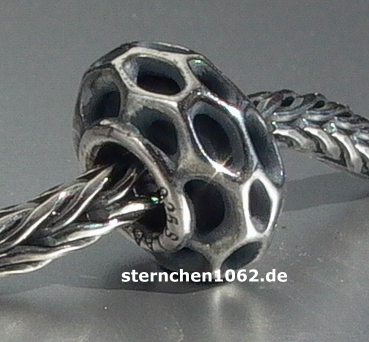 Trollbeads * Bienenstock - Spacer / Silber Stopper *