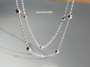 Halskette * Kugelkette * 925 Sterling Silber * Anker * 42 - 45 cm