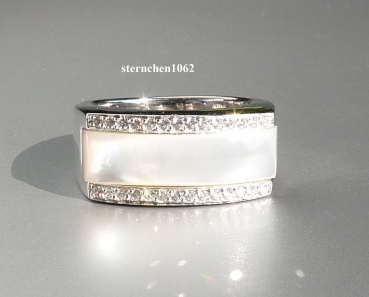 Viventy * Ring * 925 Silber * Zirkonia * Perlmutt * 693911