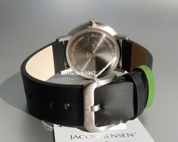 Jacob Jensen * Men's watch * Titan * Leather * Nordic 162 * 32162